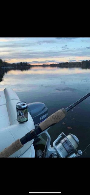 Moose lake brewery and sunsets off the dock! 