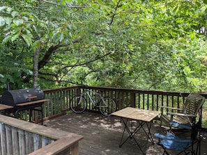 Private Deck/Patio upstairs with BBQ Grill and outdoor furniture!