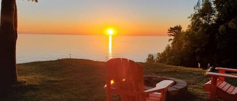 This sunset image was taken from the deck.