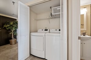 Never underestimate the convenience of a washer & dryer in your unit.