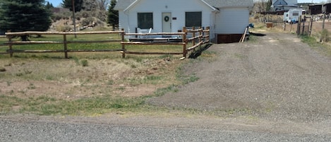 Front of cottage by Bryce Canyon National Park 