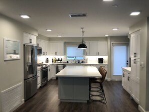 Kitchen and Island. 