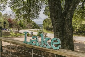 Enjoy your partial view of the lake from our spacious front deck.