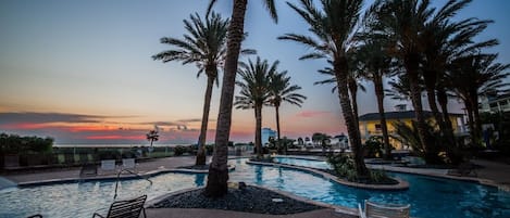 Sunset Pool at Dusk