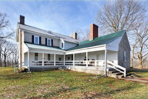 Step away from your device and sit on our wrap-around covered porch.