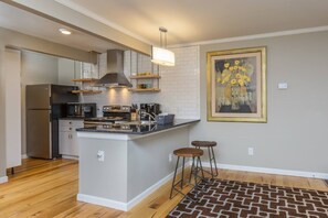 Fully stocked kitchen
