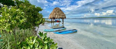 full access to the beach directly across the road shared between our 2 homes