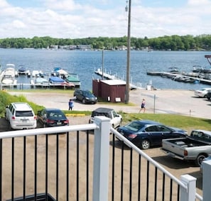 Deck view with a 3-minute stroll to Fireman's public beach.