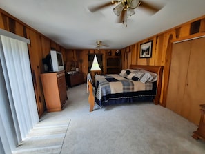 Master bedroom. King size bed. on second floor. 