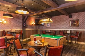 Beautifully decorated bar with many drinks' specials
