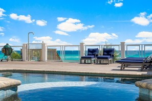 Lounge & Enjoy the Gulf Front Private Pool!