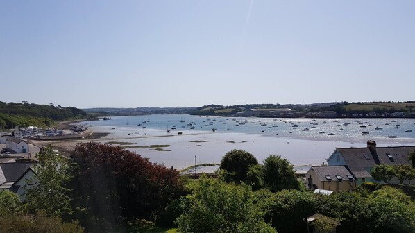 Sitting Room View - Across the garden to the River and Moorings