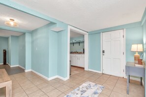 Blue is the color of serenity, and this hallway definitely exudes a calming and stylish vibe! #HallwayInspiration