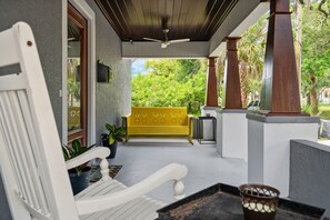 View of the front porch.