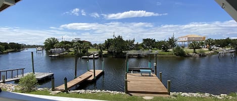 View from back porch to canal