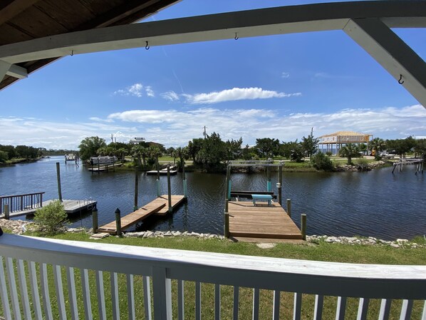 View from back porch to canal