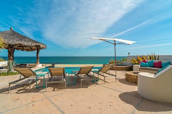 Beachfront 4BD Villa with a Wrap Around Upper Terrace and a Private Pool