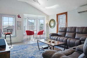 View of living room looking toward Commercial Street