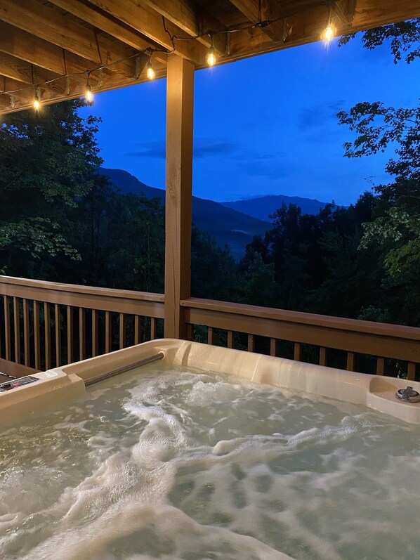 Enjoy a dip in the hot tub after a long hike!