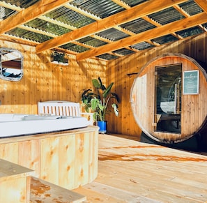 We've added to the sauna and created a full spa experience. Total IG moment!