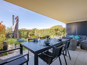 Water, Plant, Property, Sky, Azure, Swimming Pool, Tree, Shade, Leisure, Composite Material