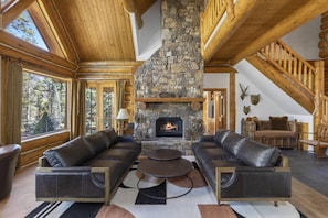 Cozy living room with beautiful views