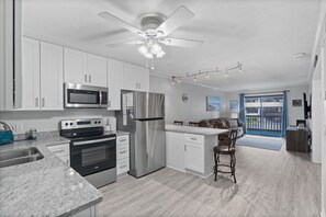 Plenty of counter space to cook together.