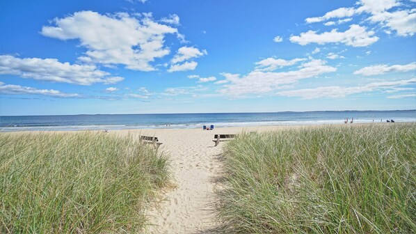 Steps away from 7 miles of sandy beach | Path to beach