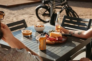 Outdoor Dining  w/ Bikes