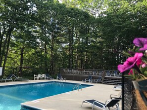 Community Pool is steps away!