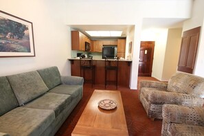 Spacious living room area