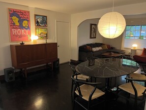 Open concept dining area