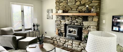 Fire place with buck stove (not available for use)