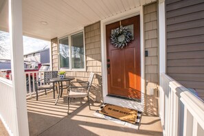 Front Porch with Bistro Set