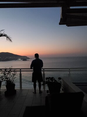 Sunset view from the Patio