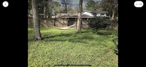 Hammock at the back porch 