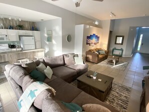 Open concept is great for family time together