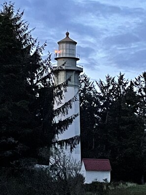 tallest lighthouse in Washington is in walking distance.