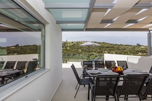 Outdoor seating area.