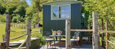 Dorset Alpaca Shepherd's Hut was built to our specification, and is spacious!