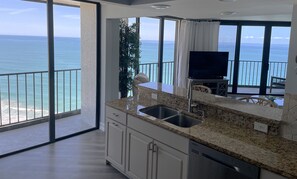 Panoramic views of Atlantic Ocean from 
Kitchen &  Living room 