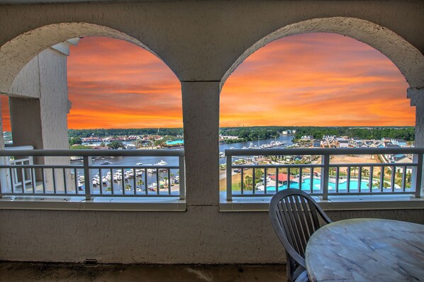 View from one of our 3 balconies 