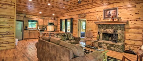 Clarkesville Vacation Rental Cabin | 6BR | 5BA | 2,400 Sq Ft | 2 Stories