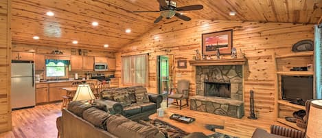 Clarkesville Vacation Rental Cabin | 6BR | 5BA | 2,400 Sq Ft | 2 Stories