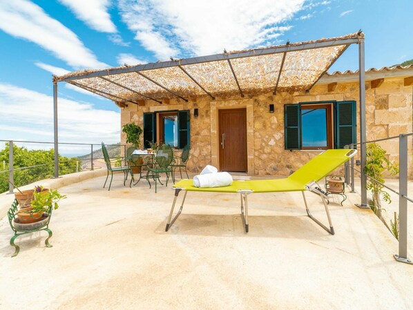 Cloud, Sky, Plant, Building, Property, Window, Shade, Wood, Outdoor Furniture, House