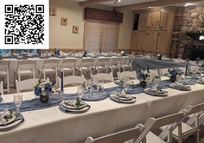 Great Room set up for formal dining