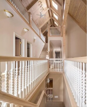 Incredible illusion with the expansive hallways and different floors.