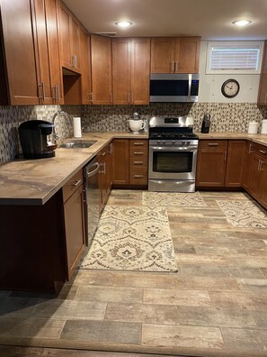 Remodeled gourmet kitchen 