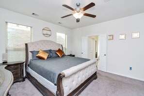 Master bedroom with Smart TV