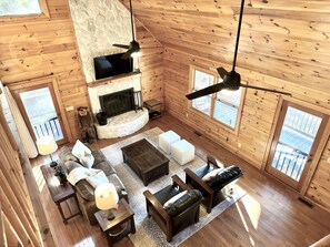 Modern updates to our traditional cabin.  Space for your family!